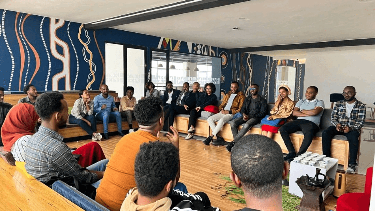 Entrepreneurs collaborating